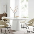 thumbnail image 1 of Modway Provision 75" Oval Dining Table in White, 1 of 9