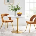 thumbnail image 1 of Modway Pursuit 40" Engineered Wood Top Dining Table in White Gold, 1 of 7