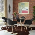 thumbnail image 1 of Modway Pyramid Dining Armchair Set of 4 in Black, 1 of 6