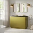 thumbnail image 1 of Modway Quantum 48" Double Sink Bathroom Vanity in Black Gold, 1 of 10