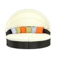 thumbnail image 1 of Modway Quest Canopy Outdoor Patio Daybed in Espresso White, 1 of 6