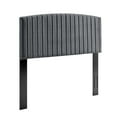 thumbnail image 1 of Modway Rebecca Modern Performance Velvet Full/Queen Headboard in Charcoal, 1 of 12