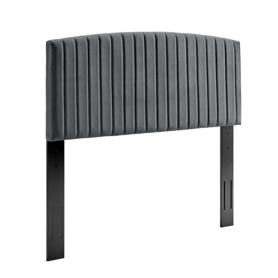 Modway Rebecca Performance Velvet King / California King Headboard in Charcoal