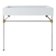 thumbnail image 1 of Modway Redeem 40" Wall-Mount Stainless Steel Bathroom Vanity in Silver/White, 1 of 8