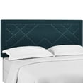 thumbnail image 1 of Modway Reese Nailhead Full/Queen Upholstered Linen Fabric Headboard in Azure, 1 of 10