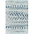thumbnail image 1 of Modway Reflect 94.5" Tamako Diamond Chevron Moroccan Trellis Rug in Ivory/Blue, 1 of 9