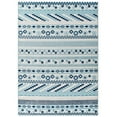 thumbnail image 1 of Modway Reflect 94.5x122" Cadhla Geometric Lattice Area Rug in Ivory and Blue, 1 of 9