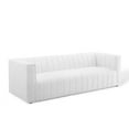 thumbnail image 1 of Modway Reflection Channel Tufted Upholstered Fabric Sofa in White, 1 of 9
