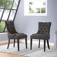 thumbnail image 1 of Modway Regent Dining Side Chair Fabric Set of 2 in Brown, 1 of 6