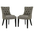 thumbnail image 1 of Modway Regent Dining Side Chair Fabric Set of 2 in Granite, 1 of 6