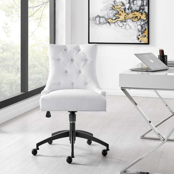 Modway Regent Tufted Fabric Office Chair in Black White