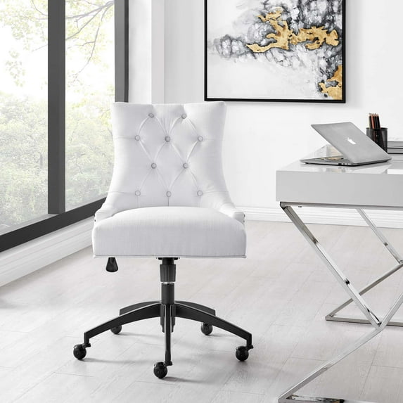 Modway Regent Tufted Fabric Office Chair in Black White