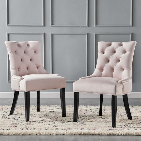 Modway Regent Tufted Performance Velvet Dining Side Chairs - Set of 2