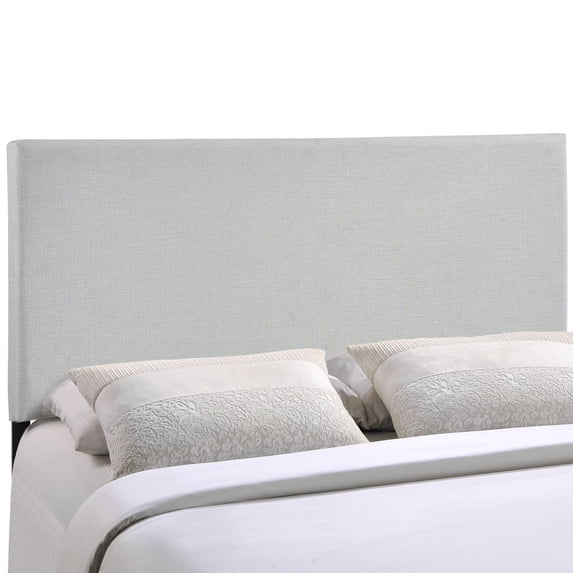 Modway Region King Upholstered Linen Fabric Headboard in Sky Gray