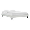 thumbnail image 1 of Modway Reign Full Performance Velvet Platform Bed Frame in Light Gray, 1 of 4