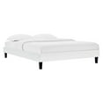 thumbnail image 1 of Modway Reign Full Performance Velvet Platform Bed Frame in White, 1 of 5