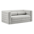thumbnail image 1 of Modway Relle Channel Tufted Boucle Fabric Upholstered Loveseat in Newsprint, 1 of 9