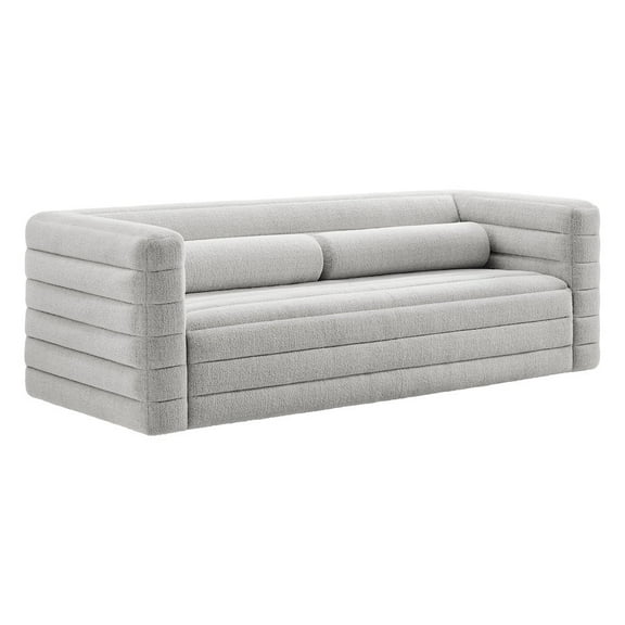 Modway Relle Channel Tufted Boucle Upholstered Sofa