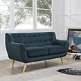 thumbnail image 1 of Modway Remark Upholstered Fabric Loveseat in Azure, 1 of 4
