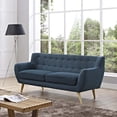 thumbnail image 1 of Modway Remark Upholstered Fabric Sofa in Teal, 1 of 7