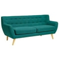 thumbnail image 1 of Modway Remark Upholstered Fabric Sofa in Teal, 1 of 4