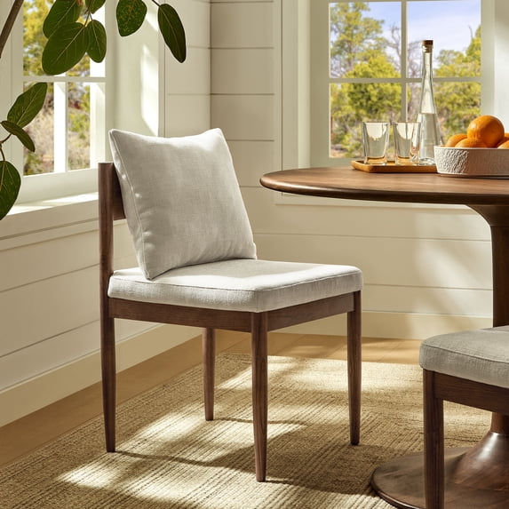 Remington Wood Dining Side Chair in Salt