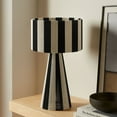 thumbnail image 1 of Modway Renae Handwoven Cotton Thread Striped Table Lamp in Black by Modway, 1 of 10