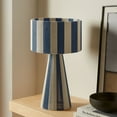 thumbnail image 1 of Modway Renae Handwoven Cotton Thread Striped Table Lamp in Capri Blue by Modway, 1 of 10