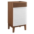 thumbnail image 1 of Modway Render 17" Particleboard Laminate Bathroom Vanity Cabinet in White/Walnut, 1 of 6