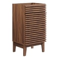 thumbnail image 1 of Modway Render 17" Particleboard and Laminate Bathroom Vanity Cabinet in Walnut, 1 of 4