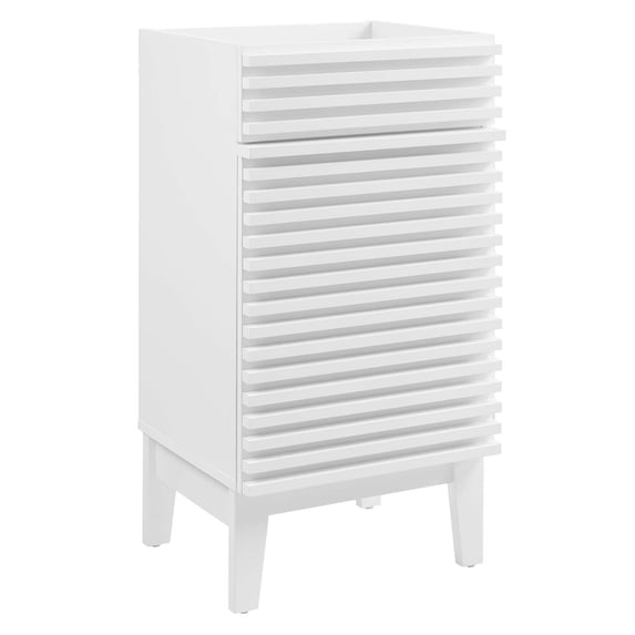 Modway Render 17" Particleboard and Laminate Bathroom Vanity Cabinet in White