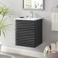 thumbnail image 1 of Modway Render 18" Wall-Mount Bathroom Vanity in Charcoal White, 1 of 9