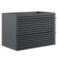 thumbnail image 1 of Modway Render 29" MDF Wood Wall-Mount Bathroom Vanity Cabinet in Gray, 1 of 8