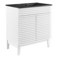 thumbnail image 1 of Modway Render 30" Particleboard and Laminate Bathroom Vanity in White/Black, 1 of 4