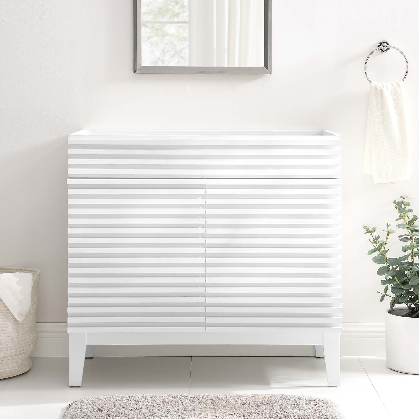 Modway Render 36" Bathroom Vanity Cabinet in White