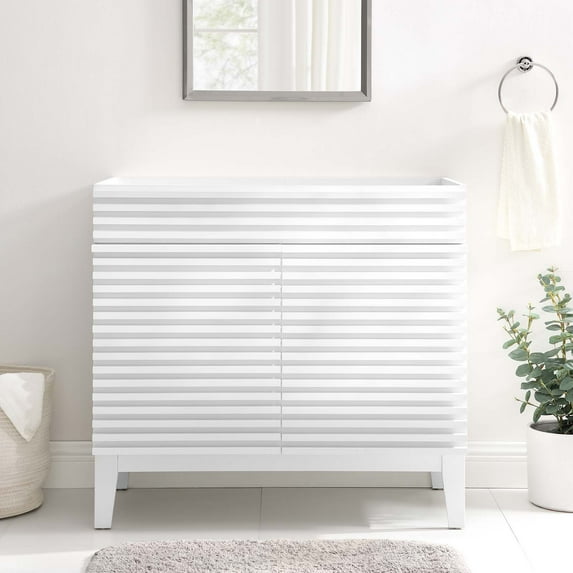 Modway Render 36" Bathroom Vanity Cabinet in White