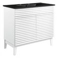 thumbnail image 1 of Modway Render 36" MDF and Particleboard Bathroom Vanity in White/Black, 1 of 4
