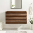 thumbnail image 1 of Modway Render 36" Wall-Mount Bathroom Vanity Cabinet (Sink Basin Not Included) in Walnut, 1 of 9