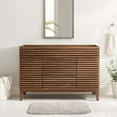 thumbnail image 1 of Modway Render 48" Single Sink Compatible (not included) Bathroom Vanity Cabinet in Walnut, 1 of 10