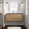 thumbnail image 1 of Modway Render 48" Wall-Mount Bathroom Vanity in Oak Black, 1 of 10