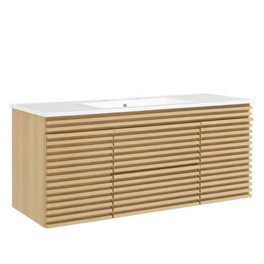 Modway Render 48" Wall-Mount Bathroom Vanity
