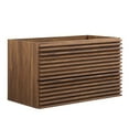 thumbnail image 1 of Modway Render Durable Bathroom Vanity, MDF Walnut, 36" W, 57 lb, 1 of 7