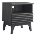 thumbnail image 1 of Modway Render Modern Particleboard Wood Nightstand - Charcoal Finish, 1 of 7
