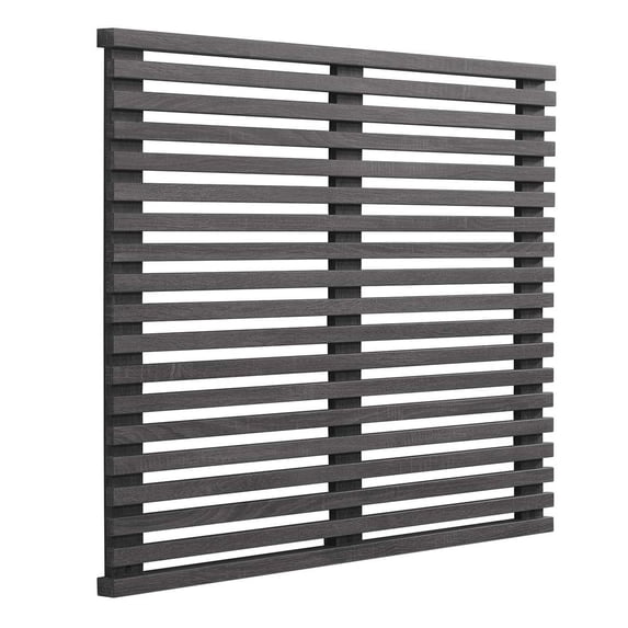 Modway Render Wall Mount Twin Headboard in Charcoal