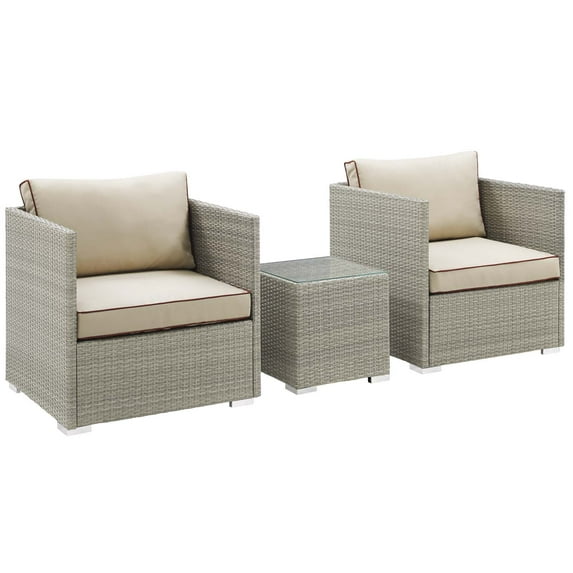 Repose 3 Piece Outdoor Patio Sectional Set by Modway