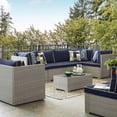 Modway Repose Outdoor Patio 7 Piece Sectional Set, Multiple Colors