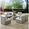 thumbnail image 1 of Modway Repose Outdoor Patio 7 Piece Sectional Set, Multiple Colors, 1 of 7