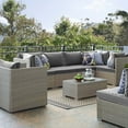 Modway Repose Outdoor Patio 7 Piece Sectional Set, Multiple Colors