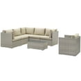 thumbnail image 1 of Modway Repose Outdoor Patio 7 Piece Sunbrella® Sectional Set, Multiple Colors, 1 of 8