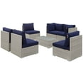 thumbnail image 1 of Modway Repose Outdoor Patio 7 Piece Sunbrella® Sectional Set, Multiple Colors, 1 of 6